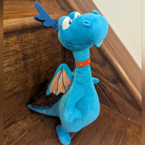 Disney Jr. Doc McStuffins Plush 8 1/2” Stuffy Blue Dragon Disney Store  - Picture 1 of 9